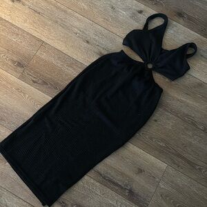 Knit dress | black | medium